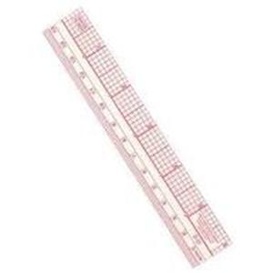 ENGLISH/METRIC 2"x18" BEVELED RULER B95