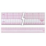 2" x 18" 8THS GRAPH BEVELED RULER B85